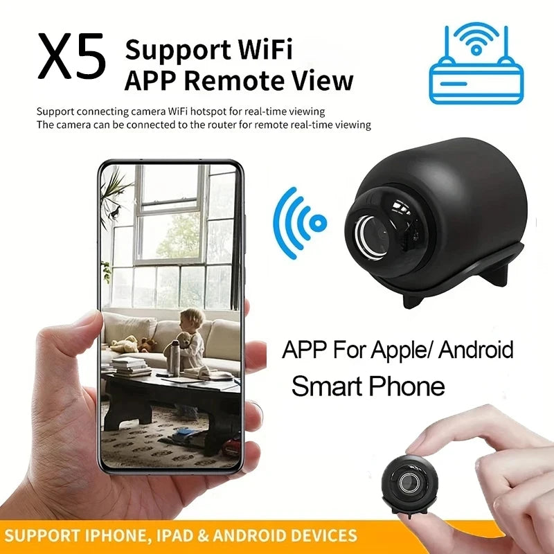 Wireless WiFi 1080P HD Mini Camera Baby Monitor Indoor Security Surveillance Night Vision IP Cam Video Recorder Safety Camcorder