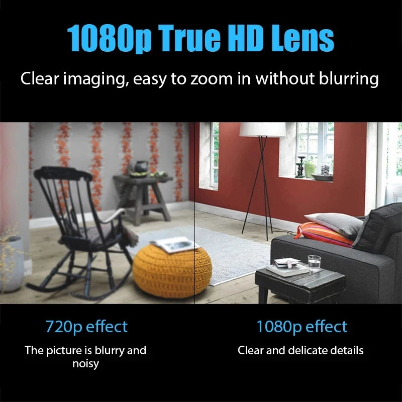 Wireless WiFi 1080P HD Mini Camera Baby Monitor Indoor Security Surveillance Night Vision IP Cam Video Recorder Safety Camcorder