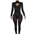 Sexy Diamond Crystal Bodycon Rompers Showgirl Festival Outfit Dancer Bodysuit Women Birthday Celebrate Party Rhinestone Jumpsuit