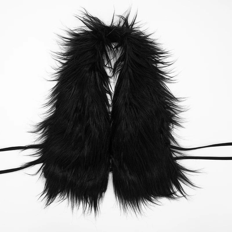 Weird Puss Furry Sexy 2 Piece Set Women Tracksuit Backless Tank Tops+High Waist Hollow Bike Shorts Nightclub Matching Outfits