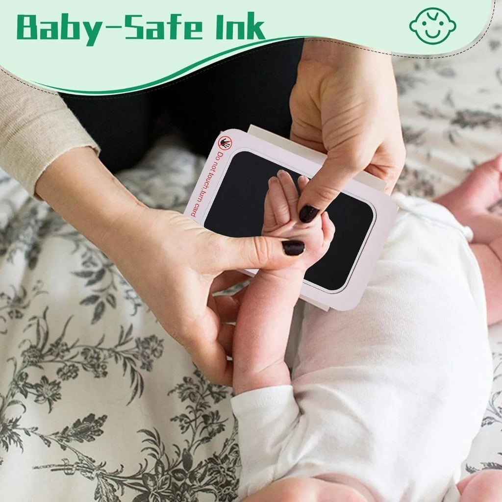 Baby Handprint and Footprint Kit Safe Non-Toxic Ink Pads Clean Inkless Touch Pet Paw Print Ink Kits with