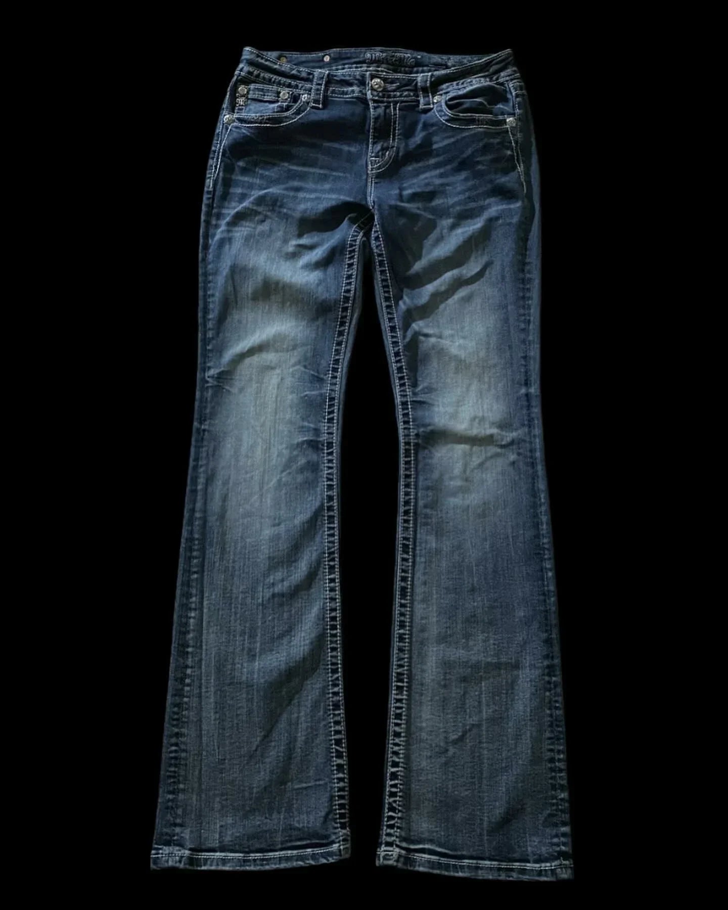 Hip Hop Low Waist Slim Jeans Wings Y2K American Fashion Retro Graphic Embroidered Blue Jeans Street Harajuku Goth Wide Legs