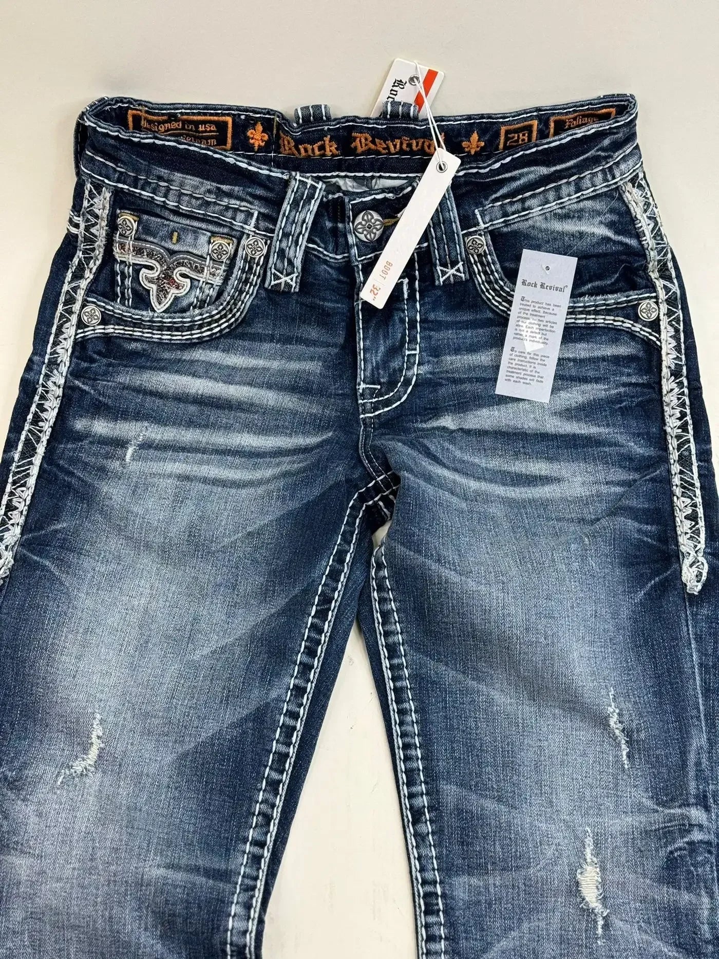 Hip Hop Harajuku Wide Pants Y2K New Gothic Revival Mens Jeans Foliage Bootcut Women Blue Denim Embroidery Pocket Streetwear