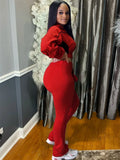 Weird Puss Casual 2 Piece Set Women Tracksuit Patchwork Full Sleeve Zip Elastic Hem Crop Jacket+Flared Pants Sporty Streetwear