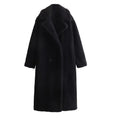 Coats Women Long Coat Turn Down Collar Full Sleeve Thick Warm Y2k Streetwear Elegant Jackets Open Stith Autumn Winter 2025
