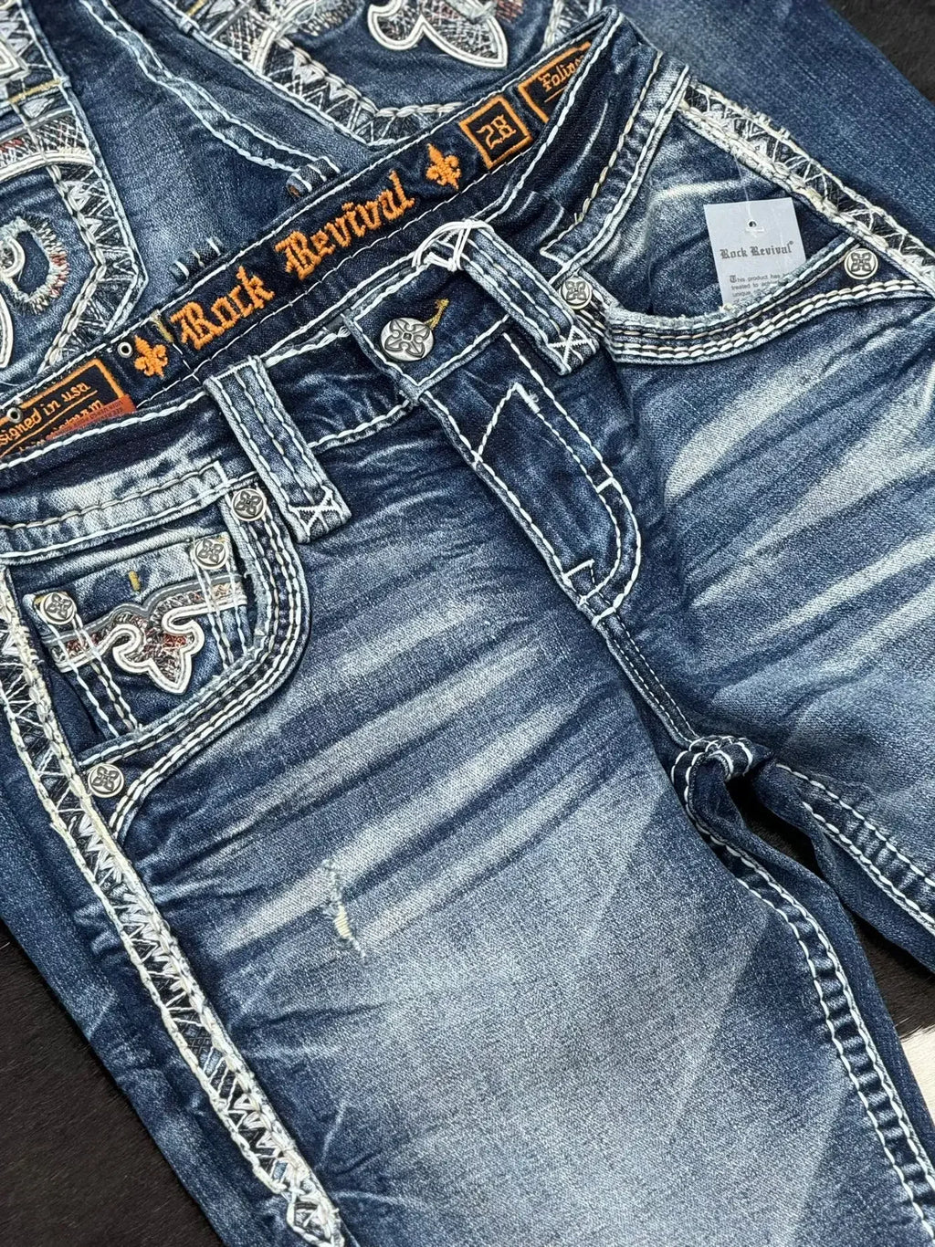 Hip Hop Harajuku Wide Pants Y2K New Gothic Revival Mens Jeans Foliage Bootcut Women Blue Denim Embroidery Pocket Streetwear